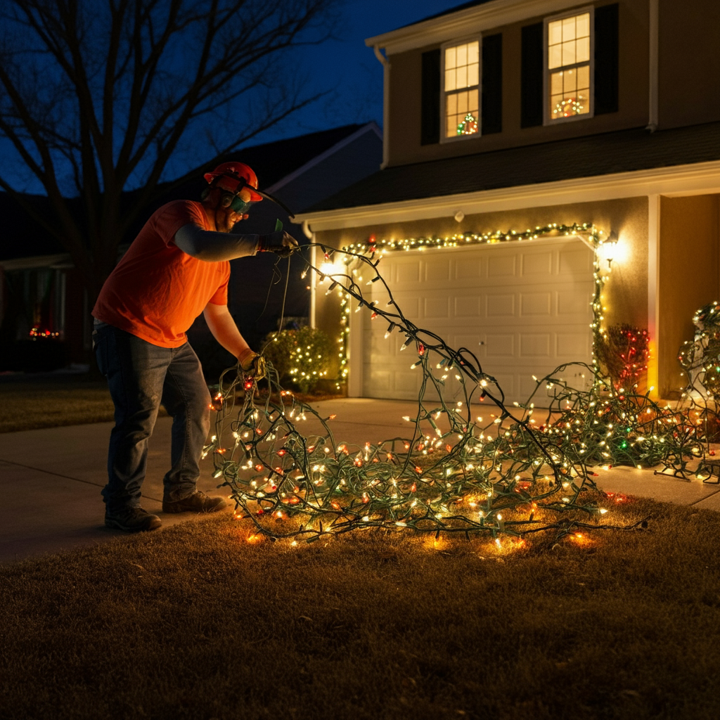 Christmas Lights Removal St. Charles County MO