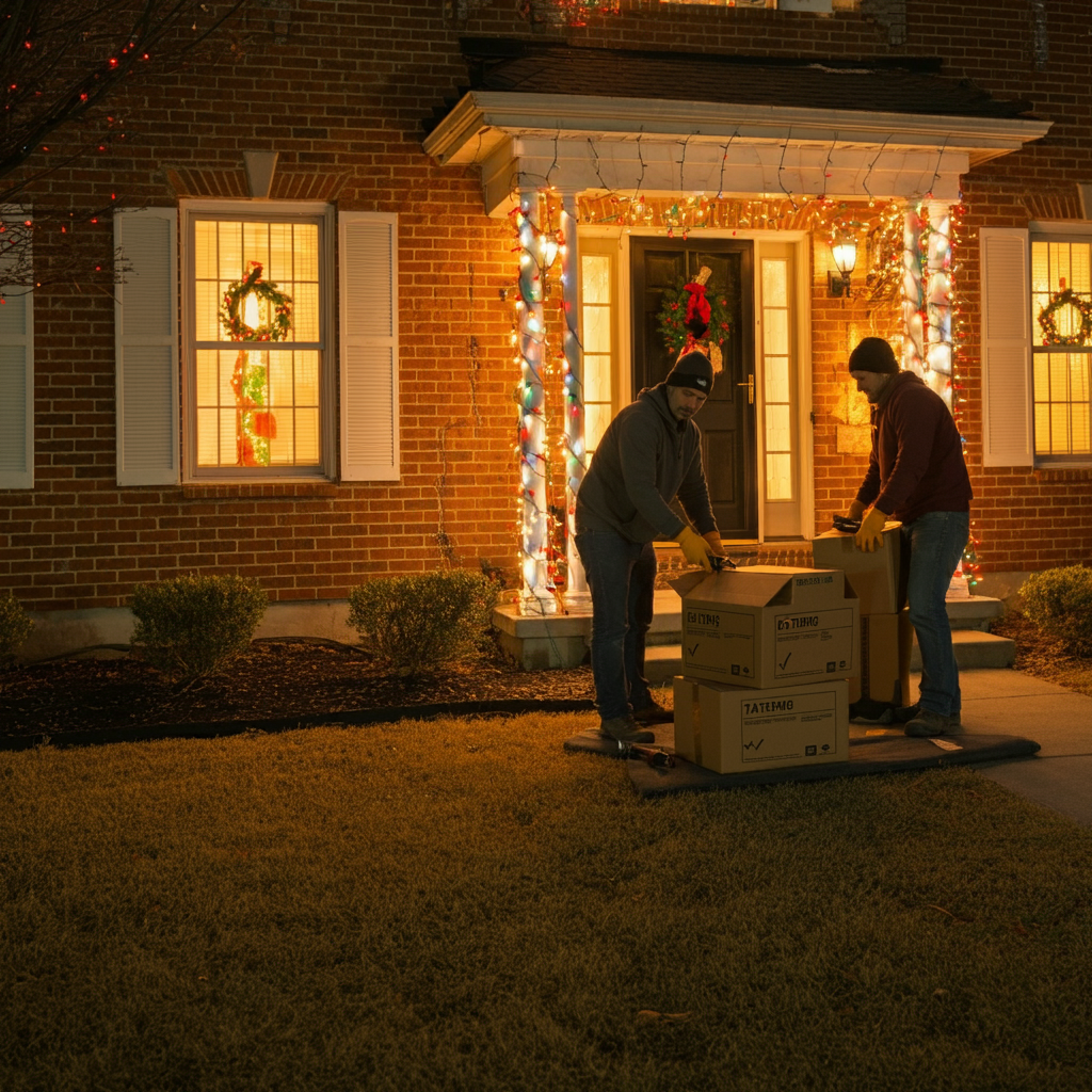 Holiday Light Removal in St. Charles County MO