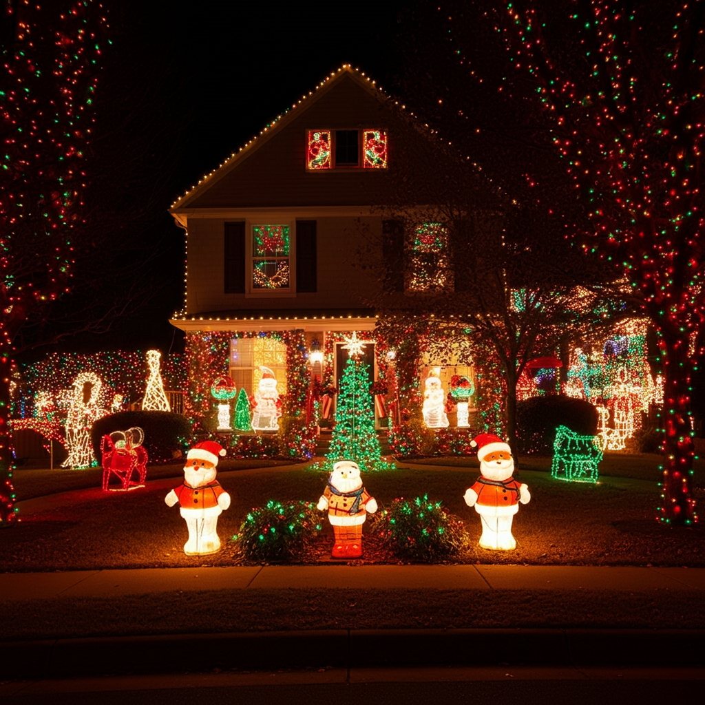 residential christmas light installation St. Charles County MO