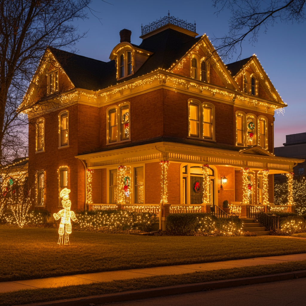 residential holiday light installation St. Louis MO